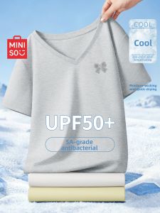 Miniso | V-neck Antimicrobial Short Sleeve Women T-shirt