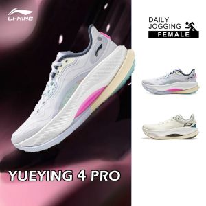 LI-NING YUEYING รองเท้าวิ่งสำหรับผู้หญิง4 PRO รองเท้ากีฬามืออาชีพขาตั้งกล้อง ARHV006 Legit