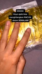 Kinoki Gold Koyo Kaki Detox 10 BOX ISI 100PCS - Kinoki Foot Patch Emas - Koyo Kinoki - Box/Plastik