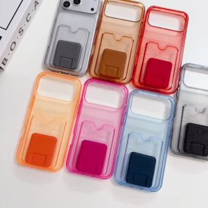 Ốp Điện Thoại Lấp Lánh Có Ngăn Đựng Thẻ Và Ví Cho iPhone 17/16/15/14/13 Pro Max Plus - Ốp Lưng Sang Trọng Có Khe Đựng Ảnh Và Giá Đỡ