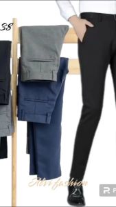 Celana Slimfit Formal Kantor Panjang Pria Bahan Wool Premium