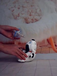 Đồ chơi cún đốm và quả cầu ma thuậtchú cún robot nhảy múa xoay 360 độ bằng nhựa chạy pin đồ chơi giải trí cho các bé
