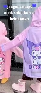 Jas Hujan Anak Karakter Lucu Dan Imut / Jas hujan Terusan Anak Anti Bocor
