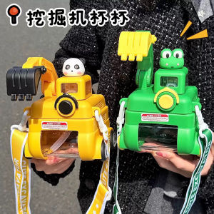 Cốc Cắm Trùm Đầu Xe Đùi Cho Trẻ Em Cốc Hút Cắm Trùm Đầu Hình Xe Tải Chống Rơi Cốc Nhựa Dùng Cho Trẻ Em Đi Học