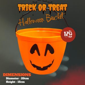 Halloween Trick or Treat Bucket with Handle