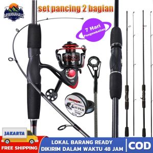 (COD) joran pancing 1 set murah / pancing 1 set lengkap kuat / Set Alat Pancing Murah Pancing 1 Set Murah Dan Kuat1.8m 2.1m 2.4m / pancing kerekan 1 set murah / pancing satu set / joran murah cuci gudang / pancing 1 set lengkap 20 kg