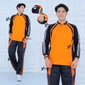 Baju Olahraga One set pria lengan panjang pakai saku / Setelan baju Olahraga senam pria wanita. 