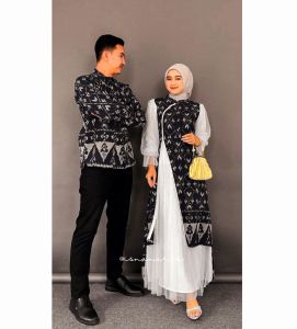BAJU TENUN COUPLE HANA DRES GAMIS KONDANGAN