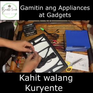 Best Quality Complete Set Solar Power Inverter Includes 12 volts Battery & 15 Watts Solar Panel Zero Electricity Best for All Kinds of Appliances For Brown out Charging Electricity Saving Emergency Camping & Hiking