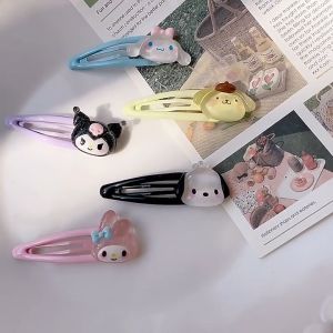 Zaman Now - Jepitan Mini Karakter Sanrio / Jepit Rambut Sanrio Super Lucu / Jepit Rambut Lucu Transparan Motif Kartun Gaya Korea