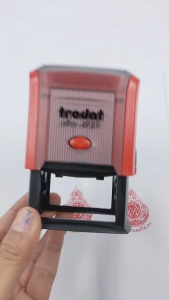 ตรายางหมึกในตัว ตรายาง trodat รุ่น 4928 ตรายางปั๊มโลโก้และหจก. ยางพาราแท้ (ทักแชทห่อนส่งซื้อ)