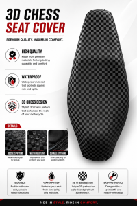 KAWASAKI CT 150   indo seat cover f1 racing 3d chess seat cover