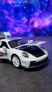 Diecast Miniatur Mainan Mobil Sedan Sport Balap Porsche GT3 RS Besi Metal 1/32