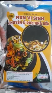 MEN VI SINH Ủ Rác Nhà Bếp Làm Phân Hữu Cơ Phân Hủy Nhanh Khử Mùi Hiệu Quả - Gói 500Gr