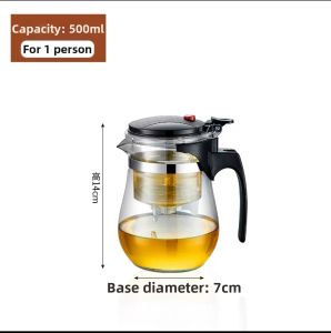 Heat-Resistant Filter Glass Teapot Set