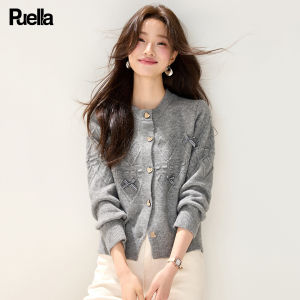 puella | Spring Fashion Plain Beaded Bow Knit Top for Petite