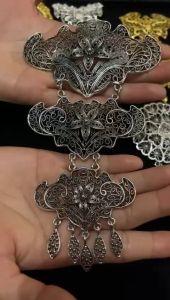 Bros Kebaya Pengantin Susun 3  Permata Terbaru Warna Emas Perak Silver