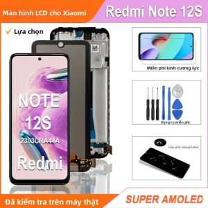 Màn Hình LCD SUPER AMOLED Cho Xiaomi Redmi Note 12S 643 Inch 1080x2400 Khung Hiển Thị Với Bộ Số Hóa Cảm Ứng Điện Dung Màu Đen