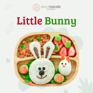 Ecorascals Bamboo Toddler Plate - Peralatan Makan Anak