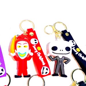 พวงกุญแจรูปแจ็ค สเกลลิงตัน/แซลลี่ จากเรื่อง The Nightmare Before Christmas จี้ห้อยกระเป๋าเป้ พวงกุญแจรถยนต์ ตุ๊กตาสุดน่ารัก ของตกแต่งการ์ตูน ของเล่น ของขวัญวันเกิดคู่รัก