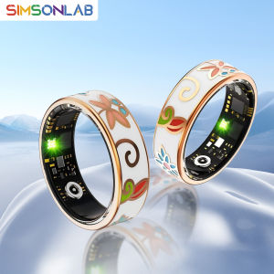 2025 New Color Enamel Craftsmanship Smart Ring For Android&IOS 5 ATM Waterproof Bluetooth Call Health&Sleep Monitoring Man Gifts