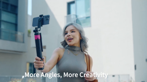 MeeGoo 1.6m Selfie Stick Tripod Stand Wireless Bluetooth Gimbal Stabilizer Phone Holder For All Phon