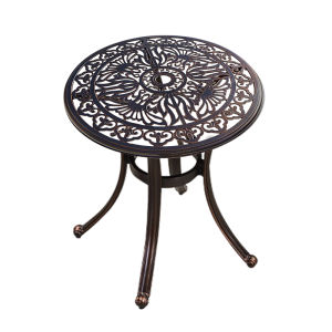 ZIYE | Elegant Purple Leaf French Iron Garden Table and Chairs Set 3 Piece