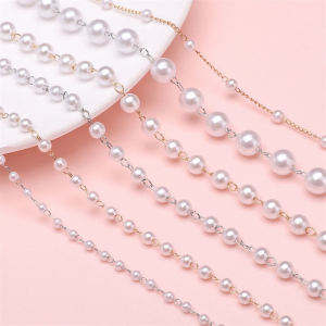 Vòng Tay Hạt Ngọc Trai ABS Phụ Kiện Cưới DIY Phụ Kiện Tóc Thủ Công Vòng Tay Hạt Trang Sức Phụ Kiện Dây Chuyền