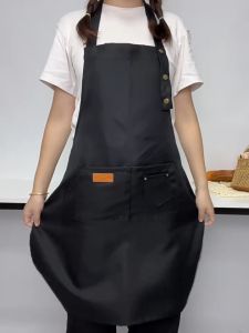 High Quality Waterproof Canvas Apron for Women and Men Adjustable Kitchen Apron