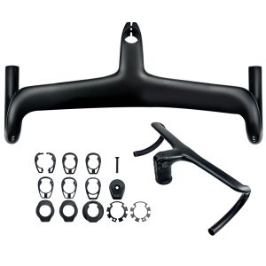 SGS BALUGOE Carbon fiber handle Road Bicycle Handlebar integrated concealed Full internal wiring +bowl washer