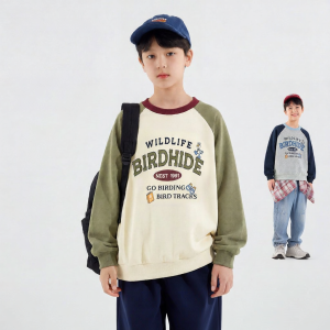 DUDUJIA | Áo Sweater Trẻ Em Cổ Tròn Tay Dài cho Mùa Thu