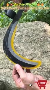 ร้านแนะนำ เคียวเหล็กแมงกานีส มีดหวดหญ้า เคียว เหล็ก แมงกานีส ญี่ปุ่น เคียวเหล็ แมงกานีสแท้ มีดถางหญ้า เคียวตัดกิ่งไม้ เคียวด้ามยาว 80CM ใช้งานง่าย