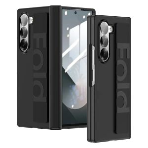 szhaiyu | Elasticity Silicone Wrist Strap Phone Case for Samsung Galaxy Z Fold8 Ultra 7 6 5 Wristband Shockproof Hinge Protective Cover