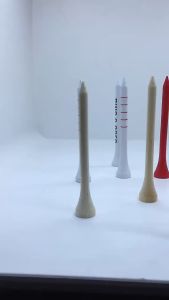 100Pcs Bamboo Golf Tees 70mm Unbreakable Golf Tees White Black