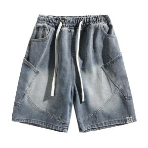 Paul Frank | Quần Short Jeans Vintage Rửa Mờ Form Rộng Dáng Thẳng Độ Dài Trung Bình