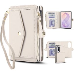 Zipper Card Holder Wallet Flip Leather Crossbody For Magsafe Case For Samsung Galaxy Z Fold 8 Ultra 7 6 5 4 3 Shockproof Cover