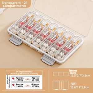 TAOKOU | Pill Reminder Weekly Medication Organizer