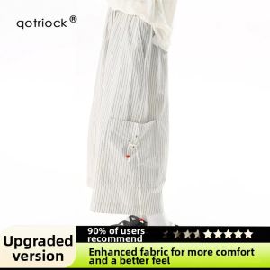 QOTRIOCK | Striped Casual Shorts for Summer 8/9 Length