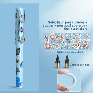 Non-Toxic Automatic Lead Pencil HB Writing Tool for Students Ergonomic Design No Sharpening Required Black Technology Endless Pencil