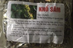 Cây khổ sâm  cho người  Dạ dày  đường  ruôt