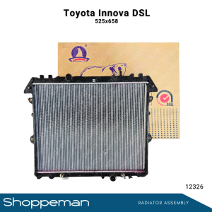 12326 TOYOTA INNOVA 3.0D DIESEL HILUX VIGO 2004 RADIATOR ASSEMBLY A/T 525x658x26mm PA26 1ROW 16400-0L150