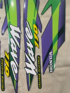 Bộ tem decal dán xe máy Honda wave thái 110 màu xanh nhớt zin thái siêu đẹp