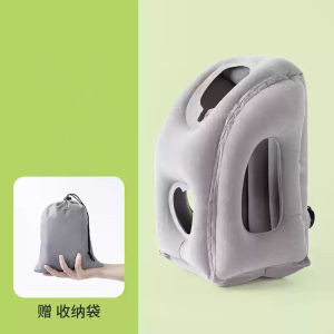 Travel Sleeping Pillow Travel Long-Distance Car Sleeping Artifact Portable Foldable Aircraft High-Speed Rail Dedicated Inflatable Pillow