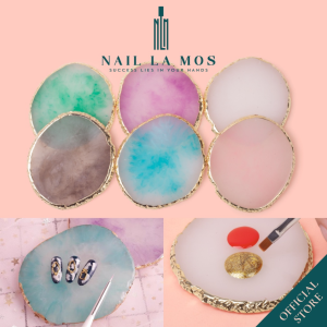 Đá cẩm thạch pha sơn gel - Đá tán màu gel vẽ chụp mẫu nail nhiều màu