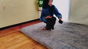 Karpet bulu rasfur ukuran 180X80X3.5CM hdp LP