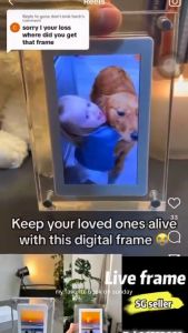 5inch Digital Memory Frame Acrylic Video Frame perfect for Birthdays Baby Showers Weddings Holidays Perfect for All Occasions