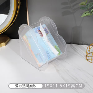 Acrylic Tissue Box Simple Creative Home Desktop Living Room Tea Table Bedroom Nightstand Tissue Storage Box Organizer