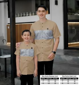 koko couple ayah anak pendek baju muslim Koko kurta Kautsar terbaru Neww  Adem Halus