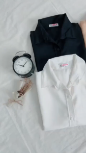 Kemeja Wanita Formal Lengan Panjang - Kemeja Polos Wanita Casual