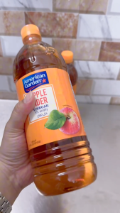 Chai CAM LỚN 1 Lít + GIẤM TÁO AMERICAN GARDEN Apple Cider Vinegar